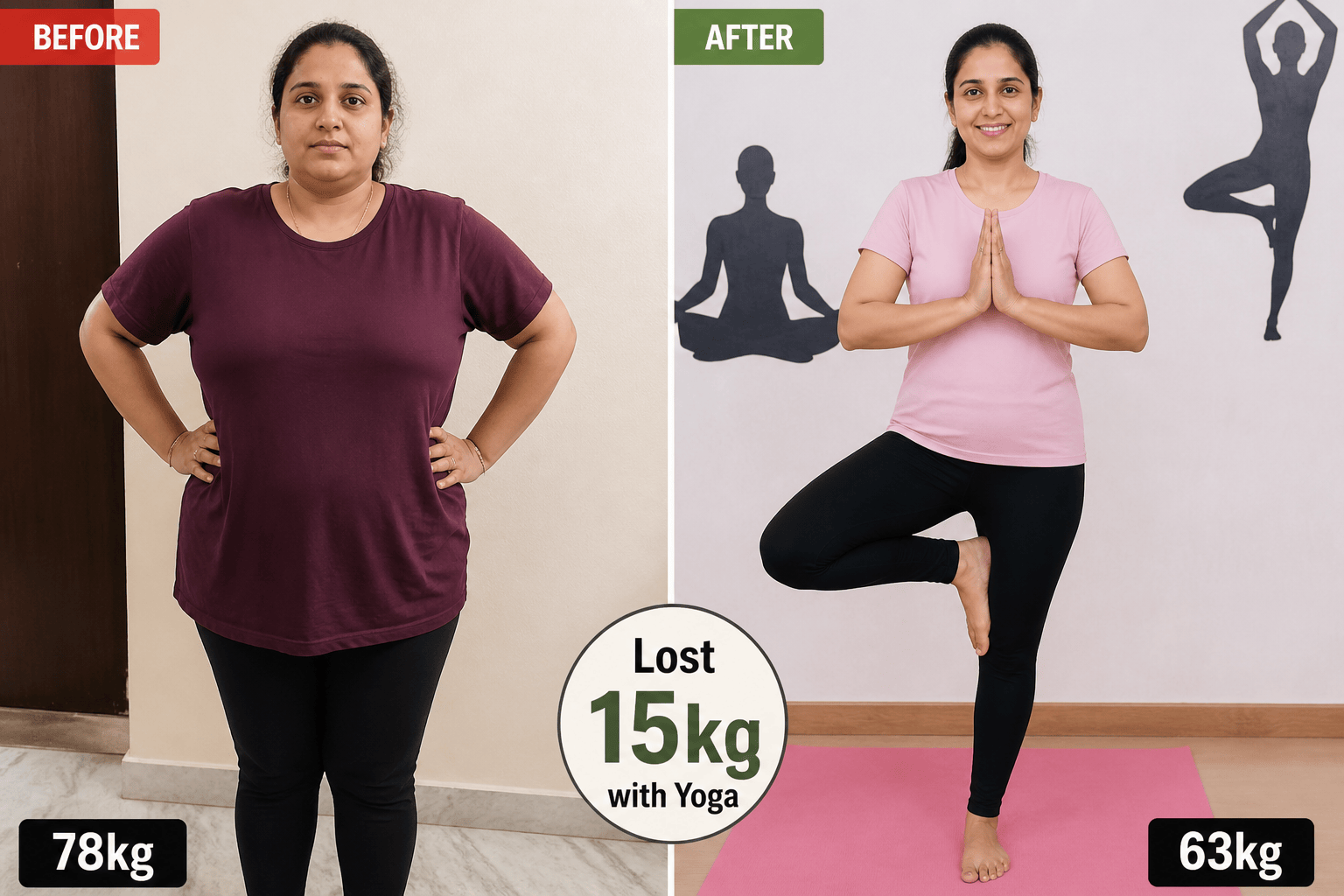 Lost 15kg Before and After